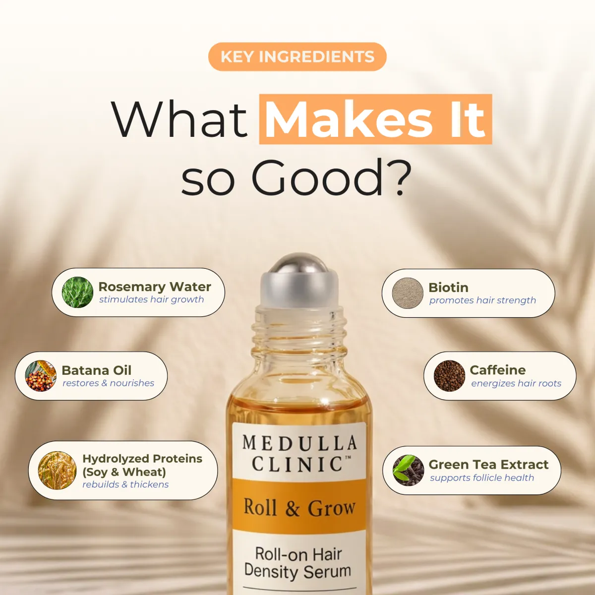 Roll & Grow serum — texture