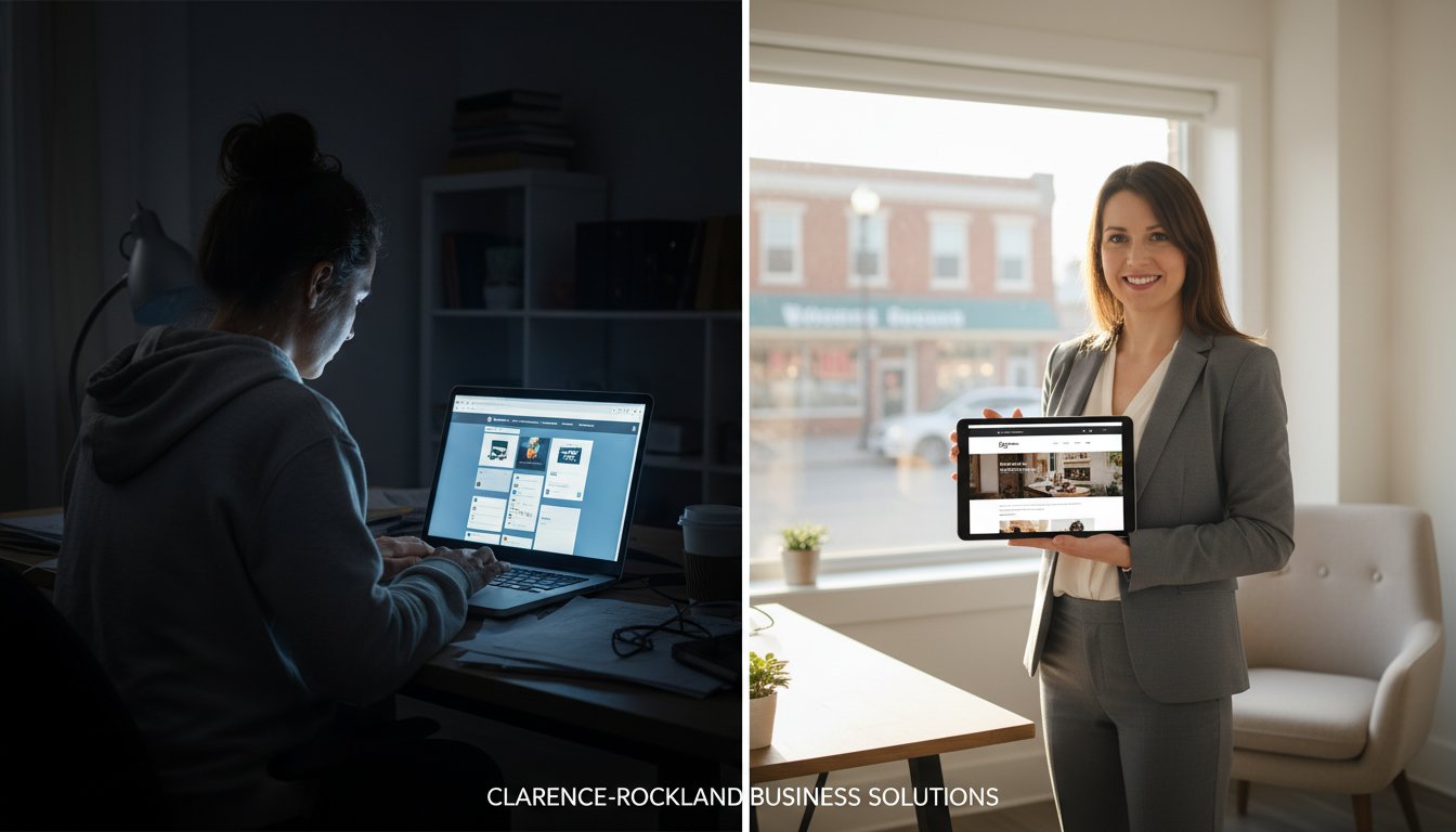 Website Builder vs. Agency: The Smart Choice for Clarence-Rockland Businesses