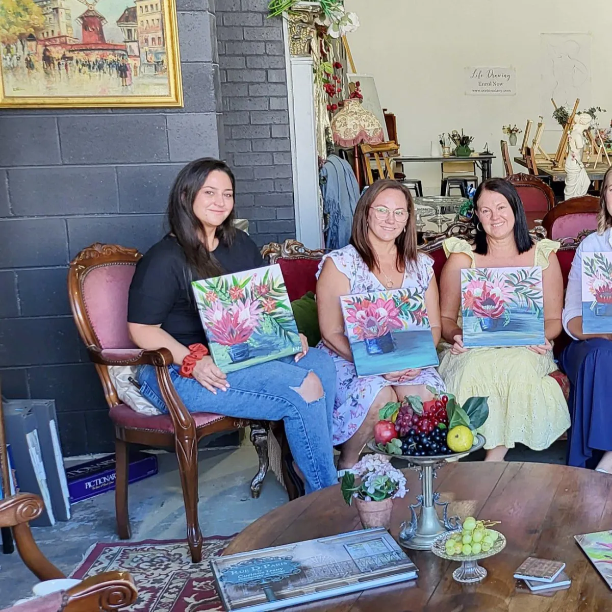 Paint and Sip at Art Cafe Mittagong