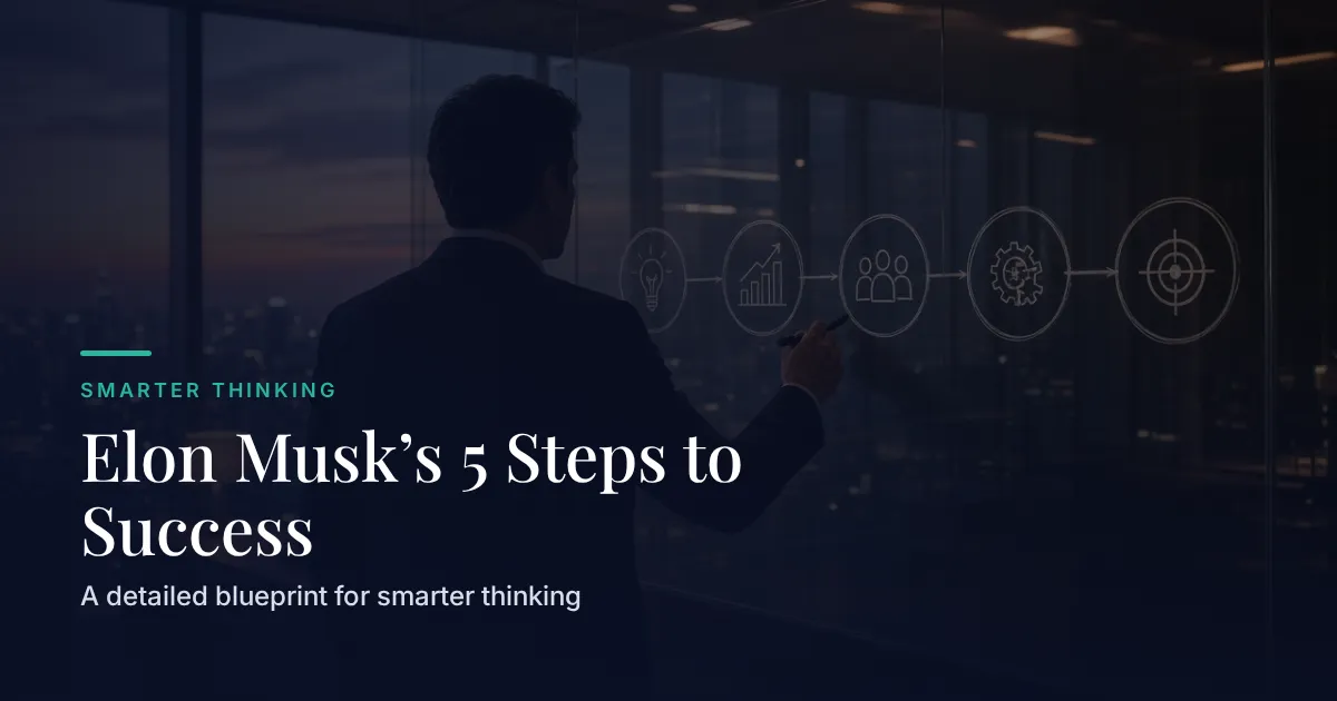 Elon Musk’s 5 Steps to Success: A Detailed Blueprint for Smarter Thinking