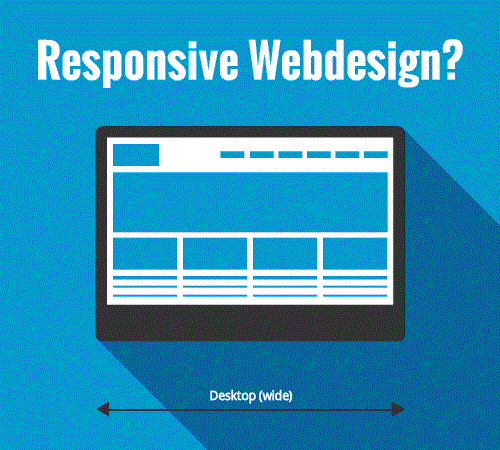 computer that shows how a web design is responsive