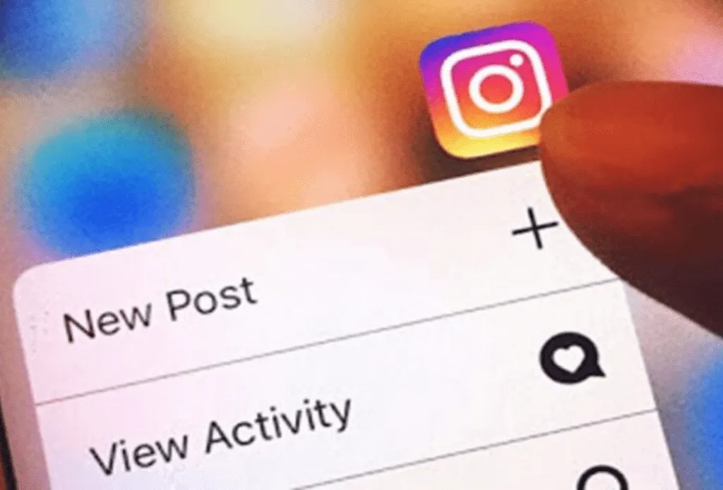 Instagram logo showing new post and view activity