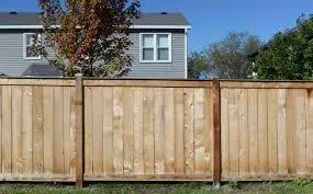 6ft Vinyl Fence in a Yard