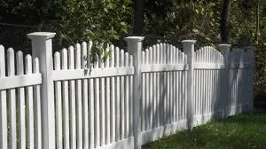 6ft Vinyl Fence in a Yard