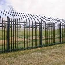 8ft Chain-link fence with 3 strand barbed wire depicting a secure area