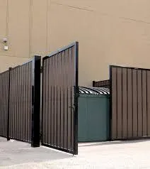 8ft Wooden fence dumpster enclosure