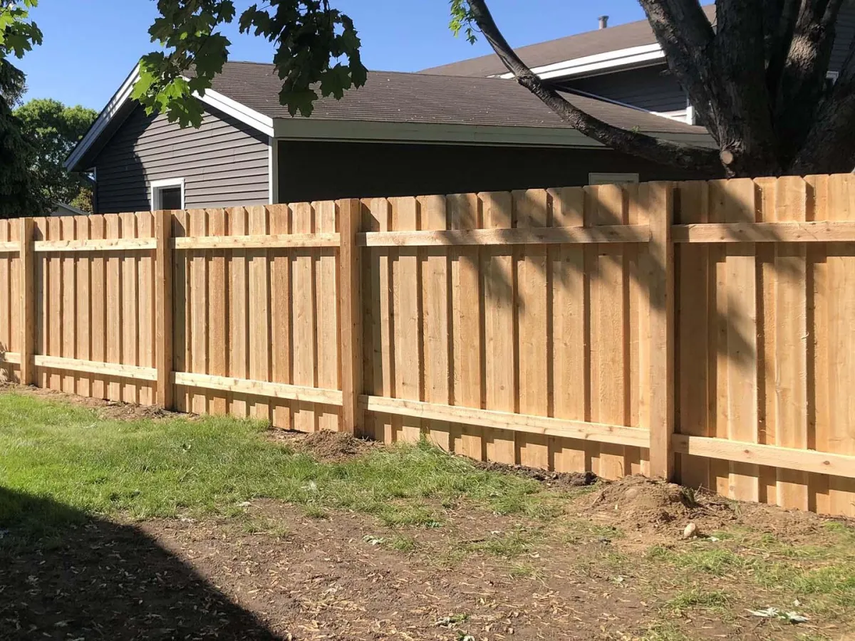 Residential Wooden Privacy Fence