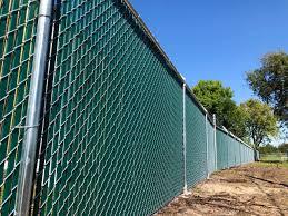 8ft Chain-link fence with 3 strand barbed wire depicting a secure area