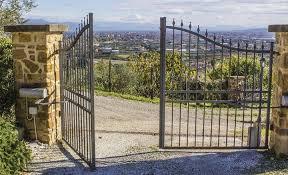 Ornamental electronic driveway gate