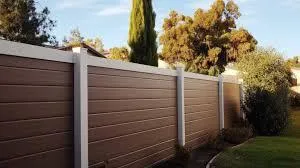 Vinyl residential fence