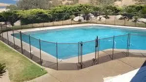 Ornamental aluminum pool enclosure fence