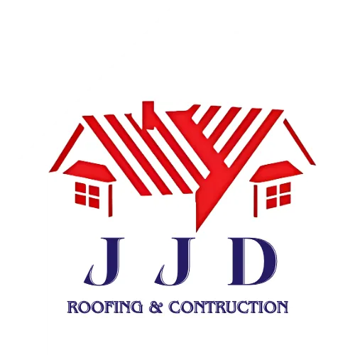 JJD Roofing Logo in a White House Silhouette