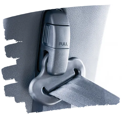 Image of the top of a seatbelt for a vehicle