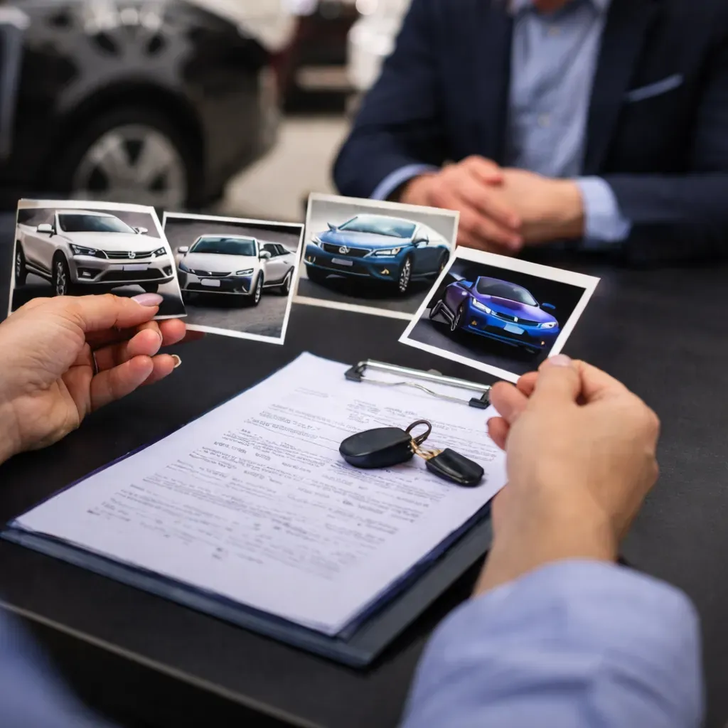 person holding black red yellow and green round analog clock