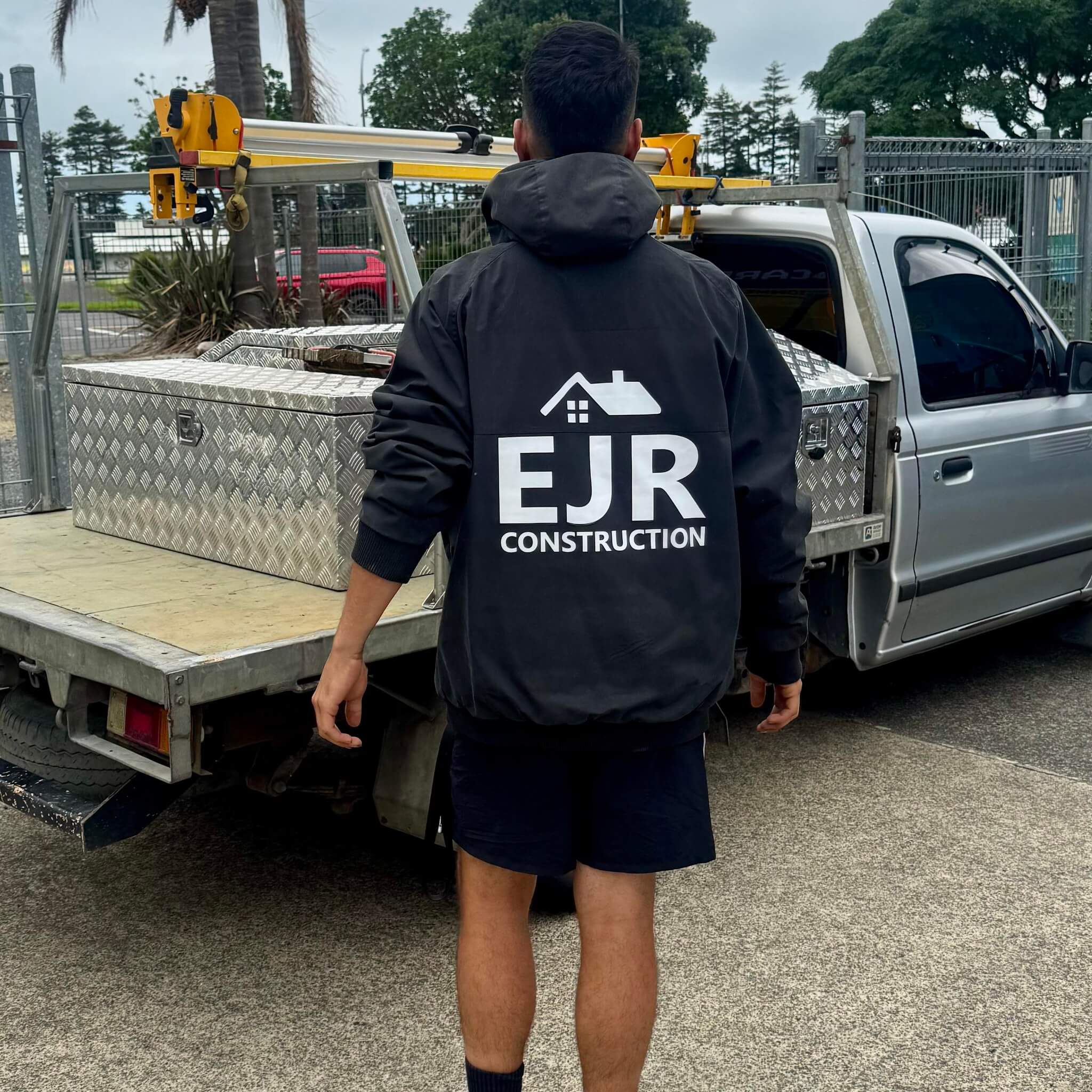: EJR Construction builder Kaitaia Northland team member work site