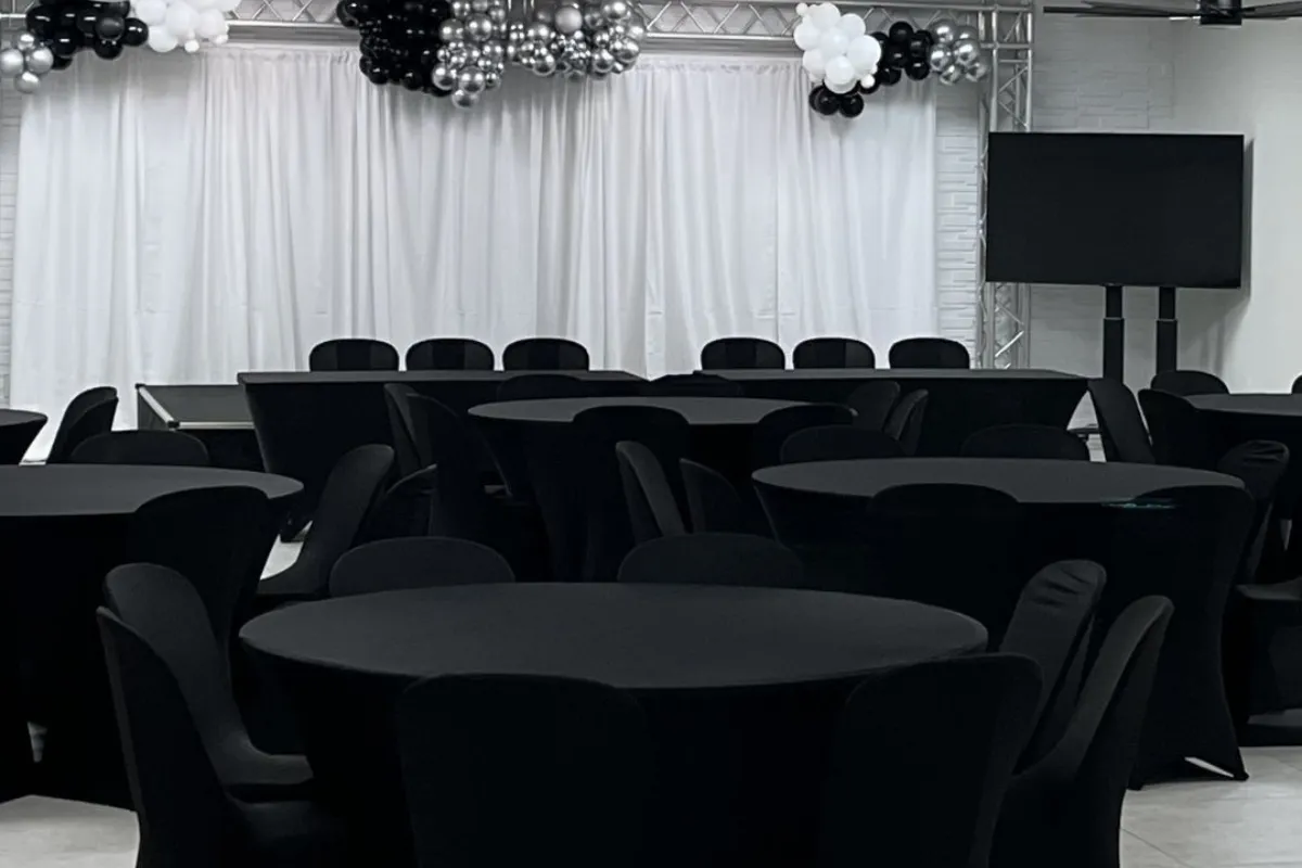 Repass venue in Lauderdale Lakes, FL with banquet seating, elegant décor, and a comfortable gathering space for celebration of life services, memorial receptions, and family gatherings.