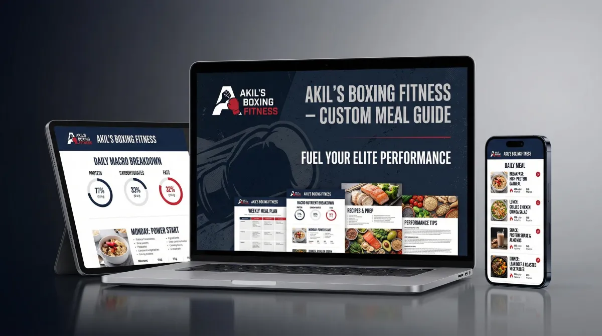 Isaiah Austin, African American male fitness coach, standing confidently in athletic wear, gym background, indigo and black color accents, 3:2 aspect ratio