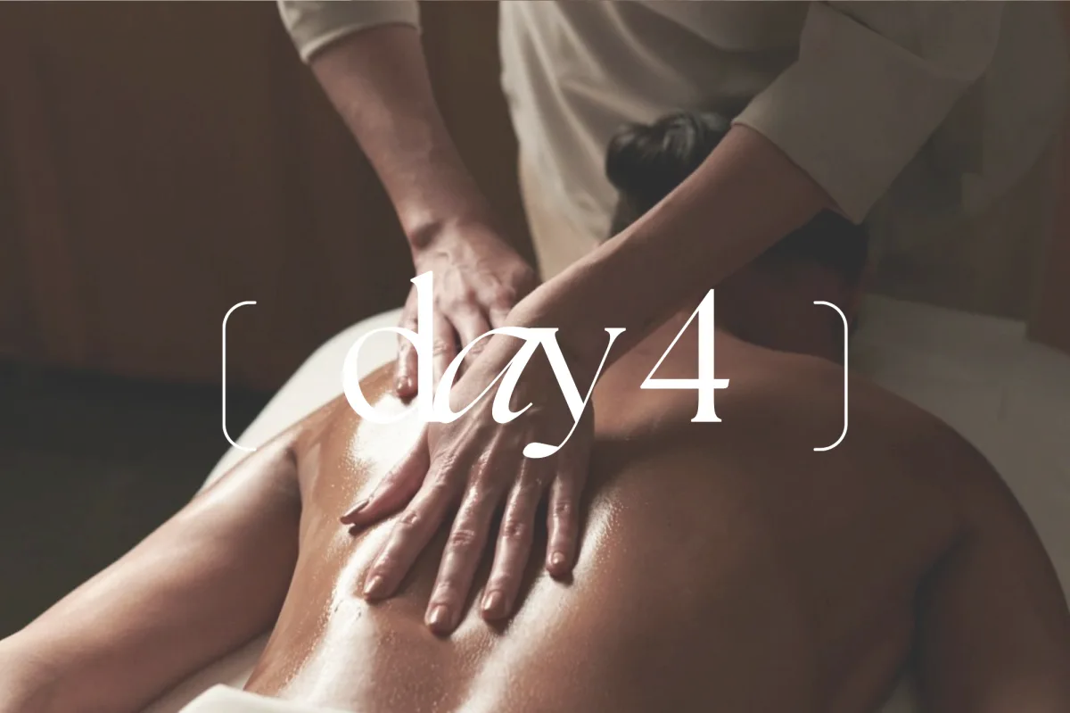 Therapeutic somatic massage in a peaceful indoor setting to support physical processing and body-reclamation.
