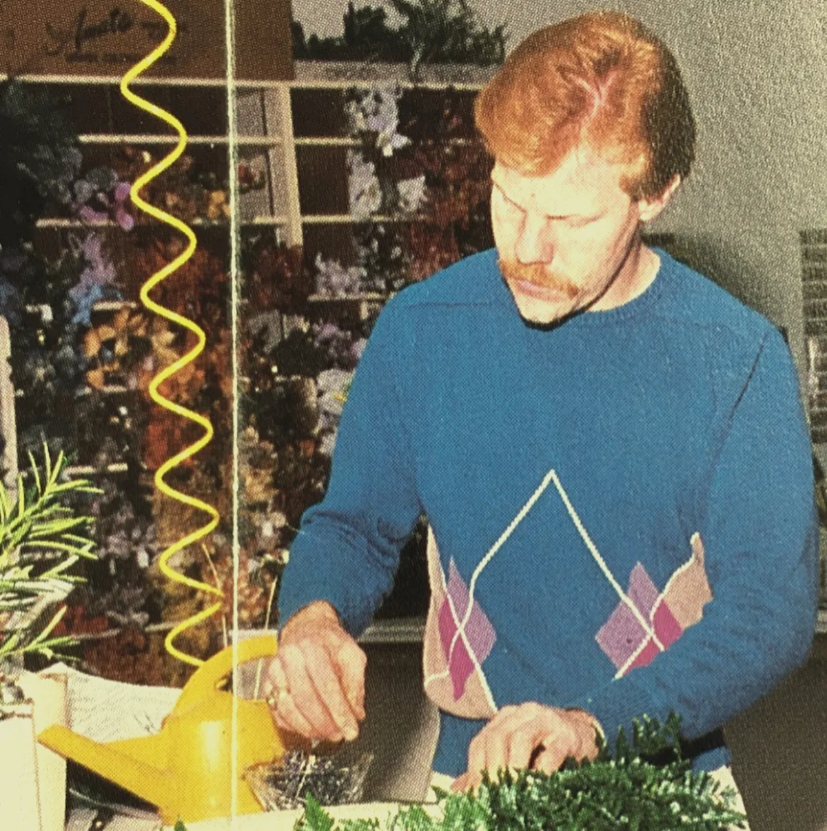 Rich Schell Working as the florist at the Broadmoor Hotel, CO