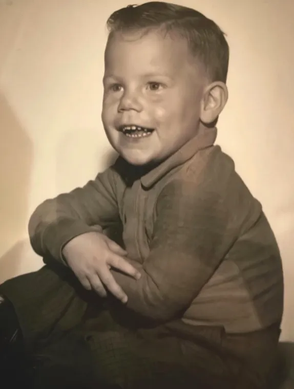 Rich Schell during his early years, beginning a lifelong creative journey