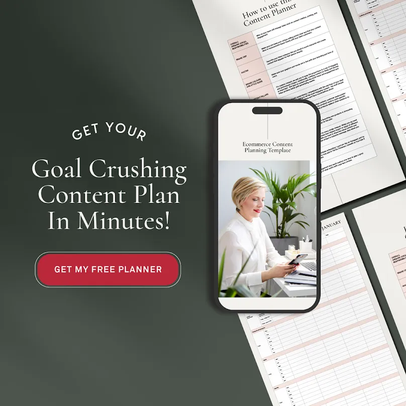 FREE ECOMMERCE CONTENT PLAN TEMPLATE