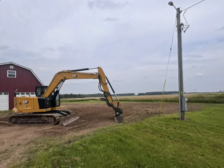 after photo of an old barn about to be demolished in Medford, wi