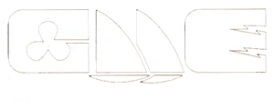 Custom Marine Eletronics white ogo