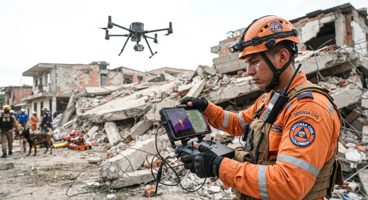 Rescate con dron