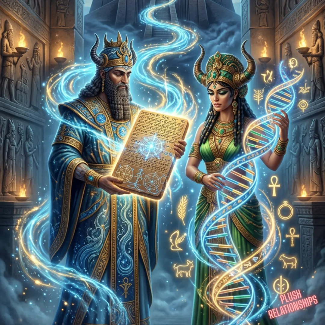 The Divine Laboratory: The Sacred Partnership of Enki and Ninhursag