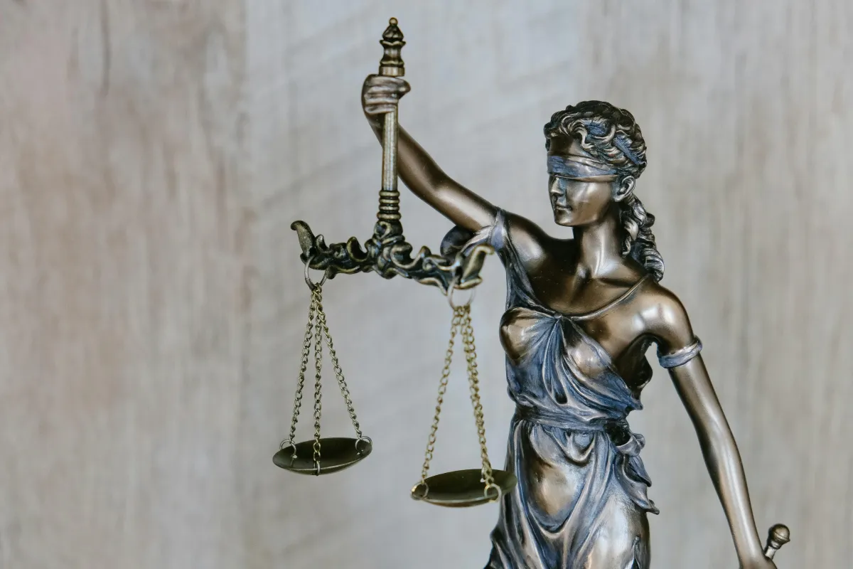 Lay Justice with scales