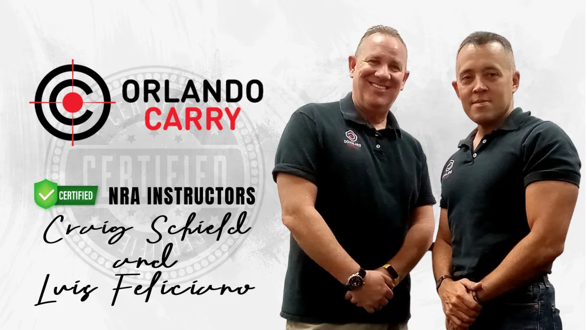 Certified NRA Instructors Craig Schield and Luis Feliciano
