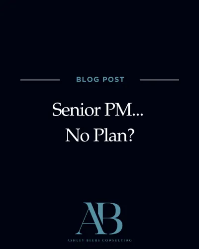 SR PM, No Plan?