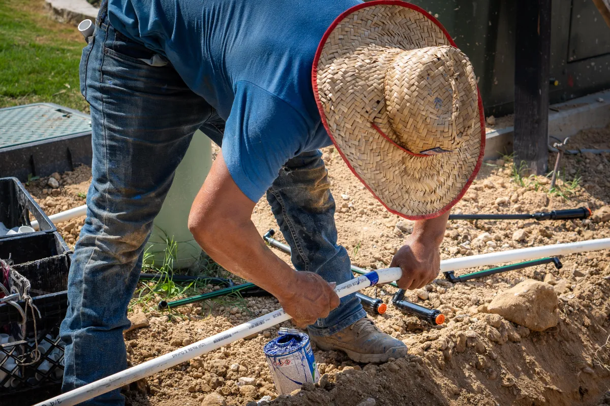 Home irrigation installation service