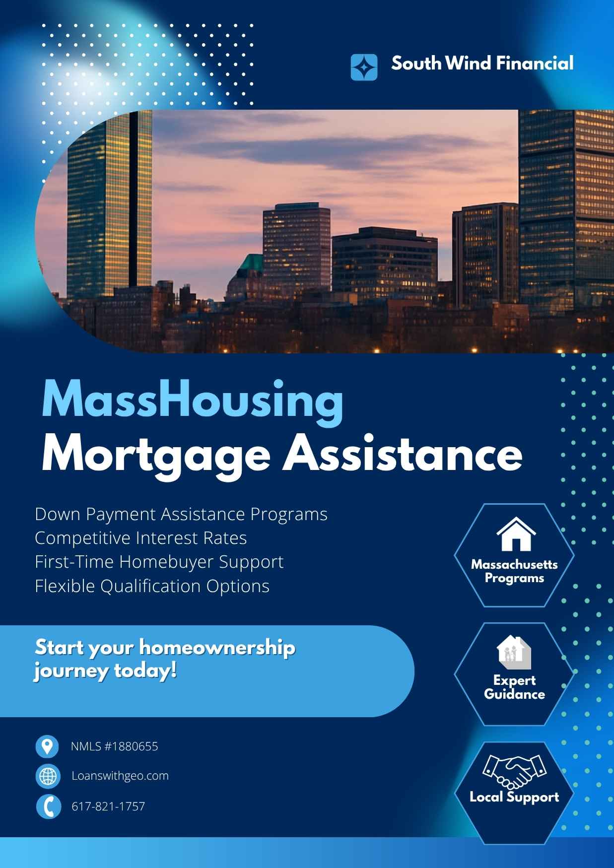 MassHousing Down Payment Assistance 2026 – Up to $30,000 for Massachusetts first-time homebuyers in every city and town.