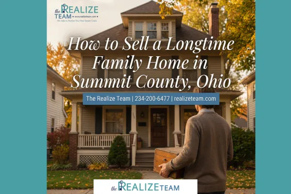 Longtime homeowners preparing to sell a family home in Summit County, Ohio