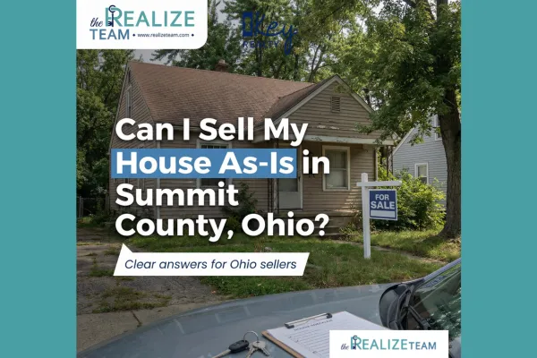 As-is home sale in Summit County, Ohio with homeowner reviewing options