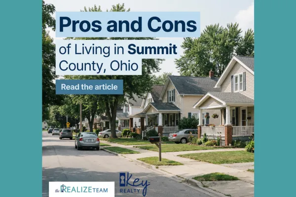 Suburban neighborhood in Summit County, Ohio showing community and lifestyle