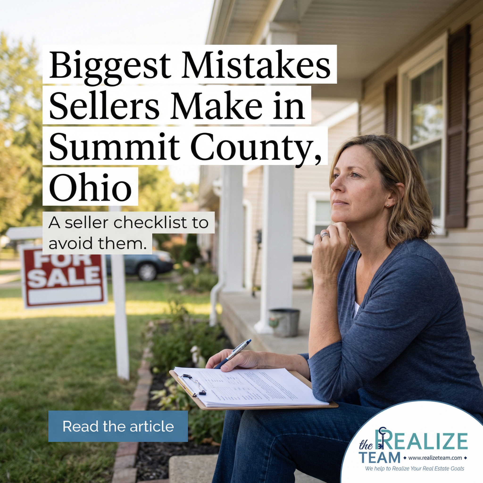 Biggest Mistakes Sellers Make in Summit County, Ohio | The Realize Team
