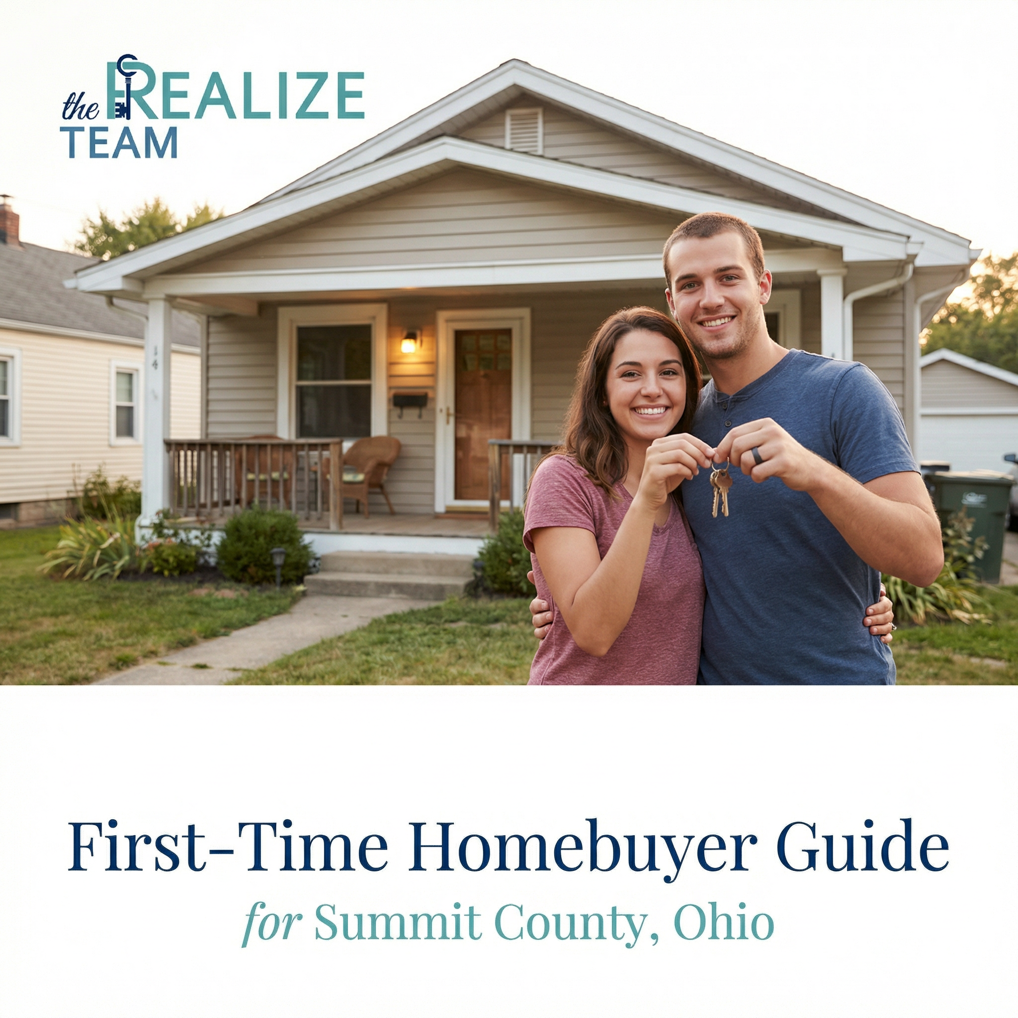 First time homebuyer reviewing the home buying process in Summit County Ohio
