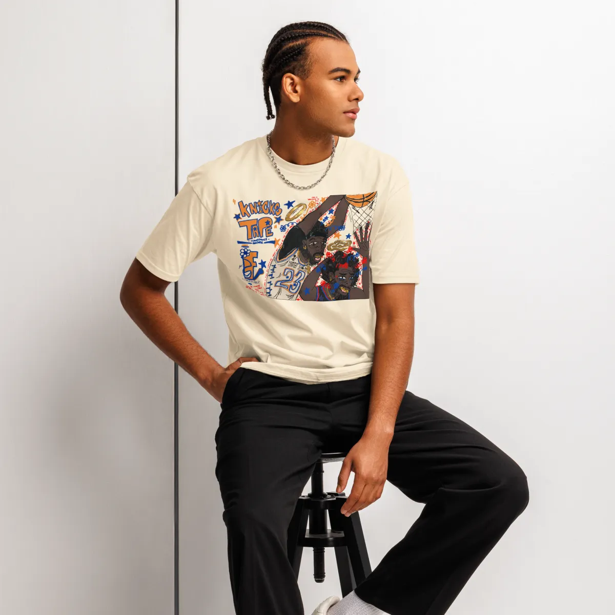 [ Knicks Tape ] Premium Tee – Image 4