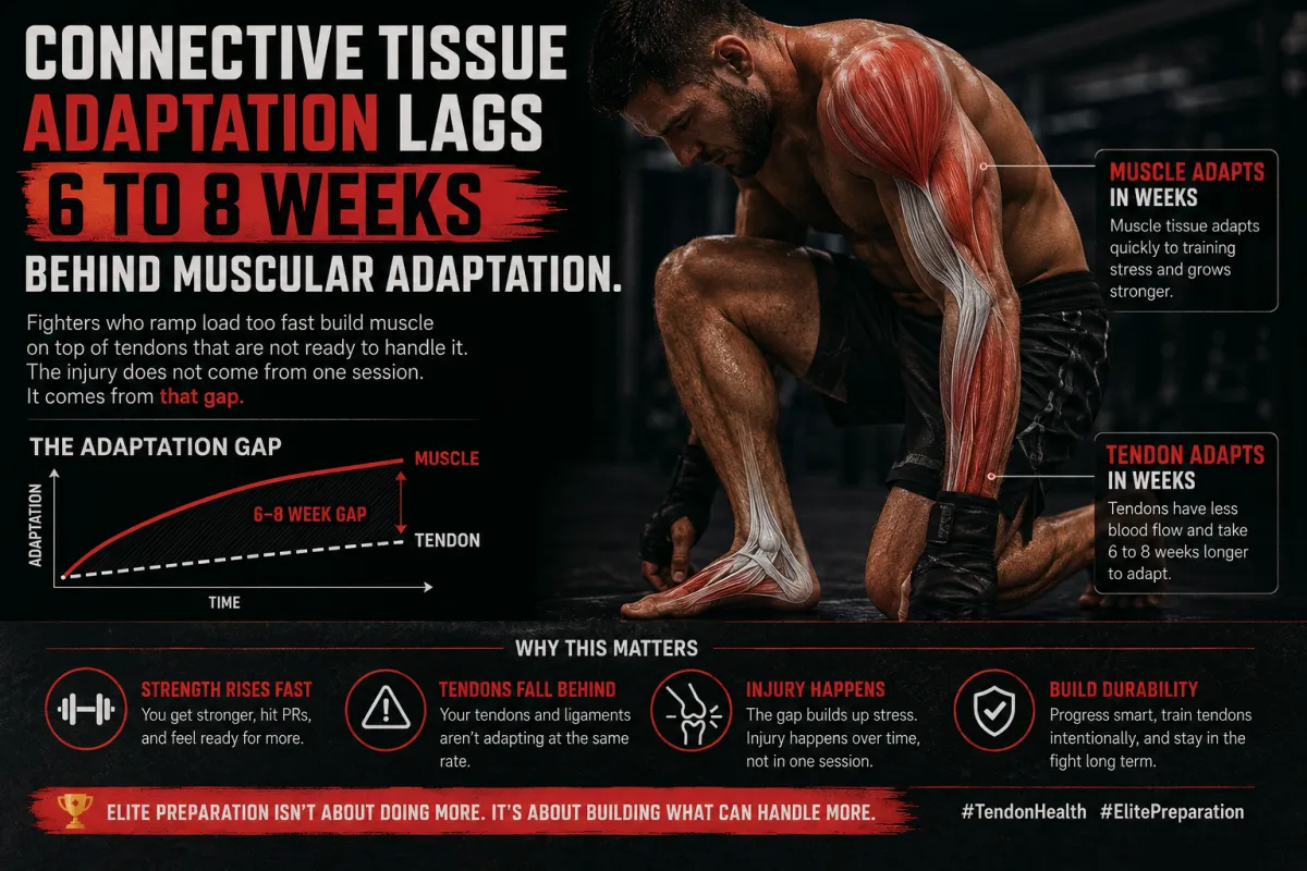 Why Tendon Adaptation Lags Behind Muscle Growth and How Fighters Get Injured Chasing Progress