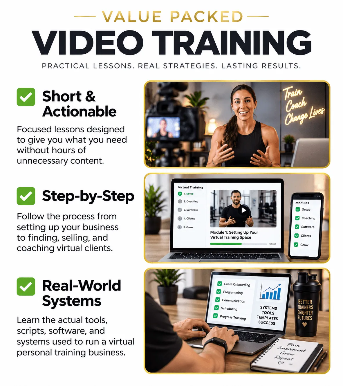 Easy simple easy to follow video tutorials