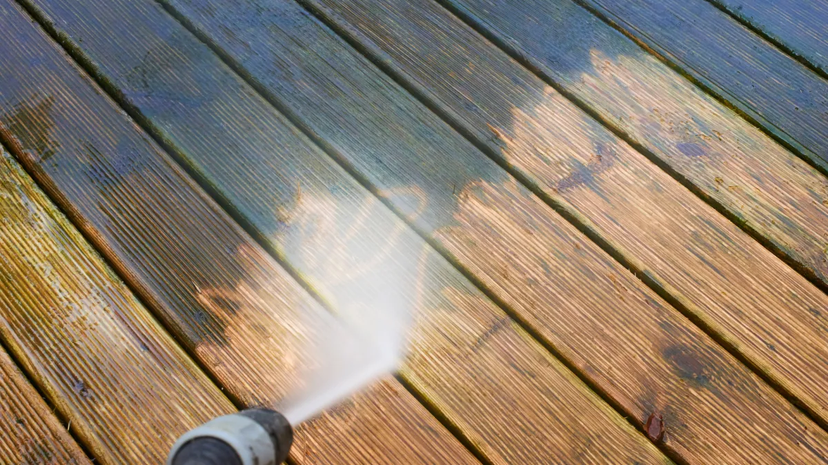Goshen Deck Staining