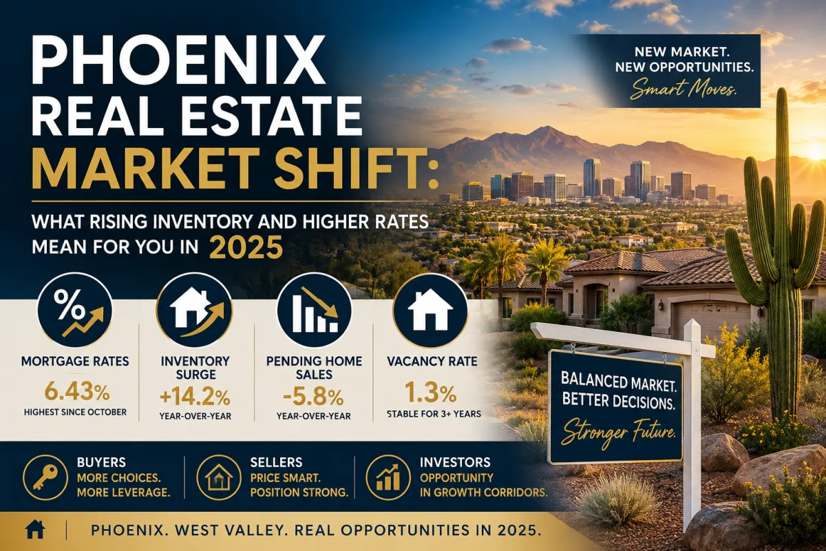 Phoenix Real Estate Market Shift: What Rising Inventory and Higher Rates Mean for You