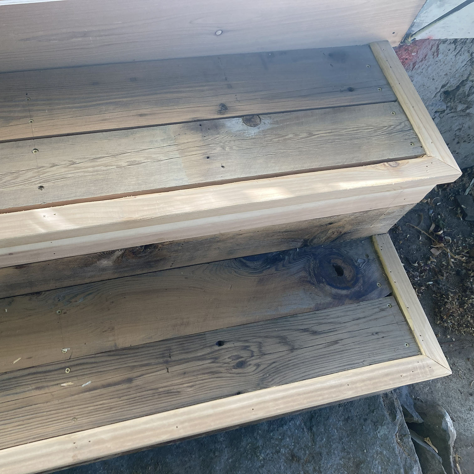 custom deck stairs