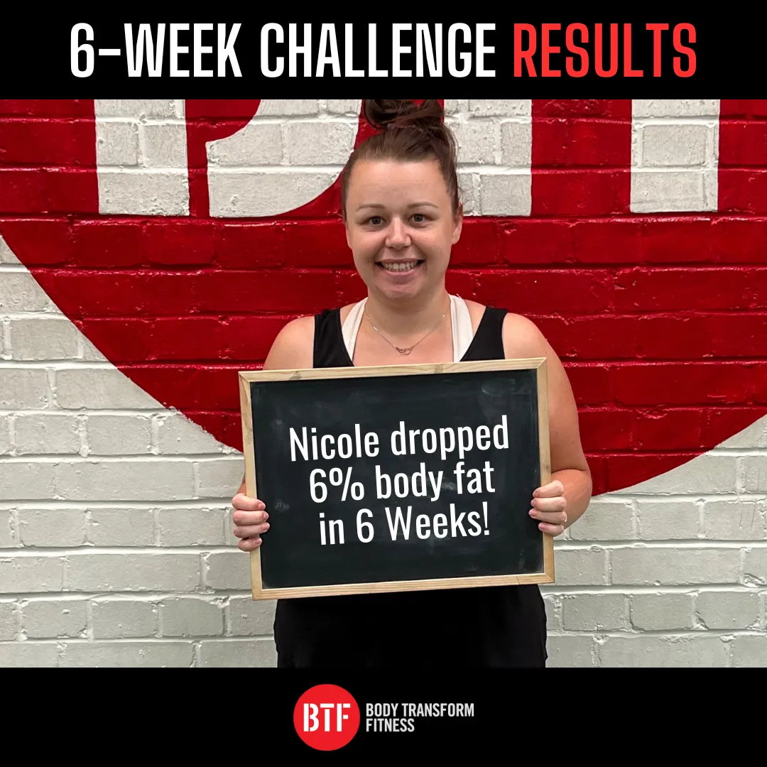 Image of a lady who has lost % body fat in 6 weeks at Body Transform Fitness Norwich