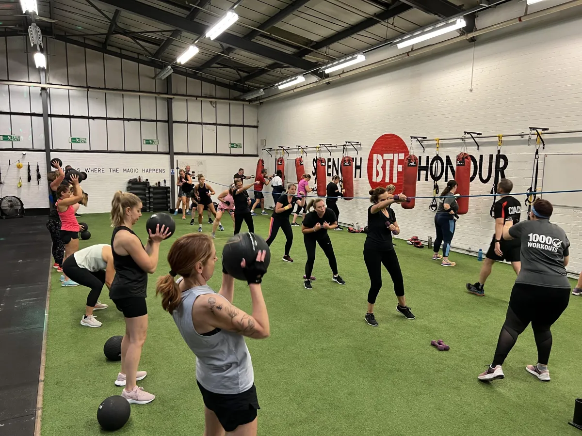 People exercising in a fitness class at Body Transform Fitness Norwich