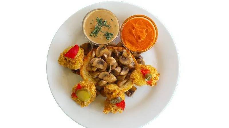 Champignonsauce auf Fleisch Steiermark