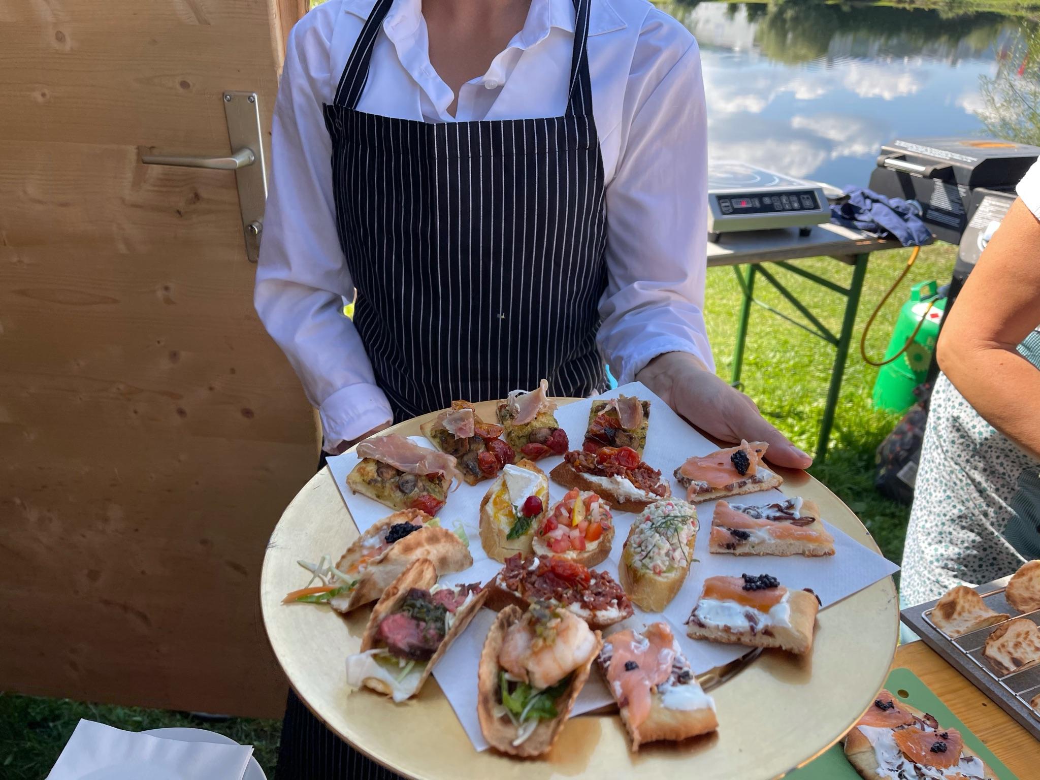 Fingerfood Vorspeisen vom Hochzeits Catering bei Flasch City hochzeitslocation near Kapfenberg
