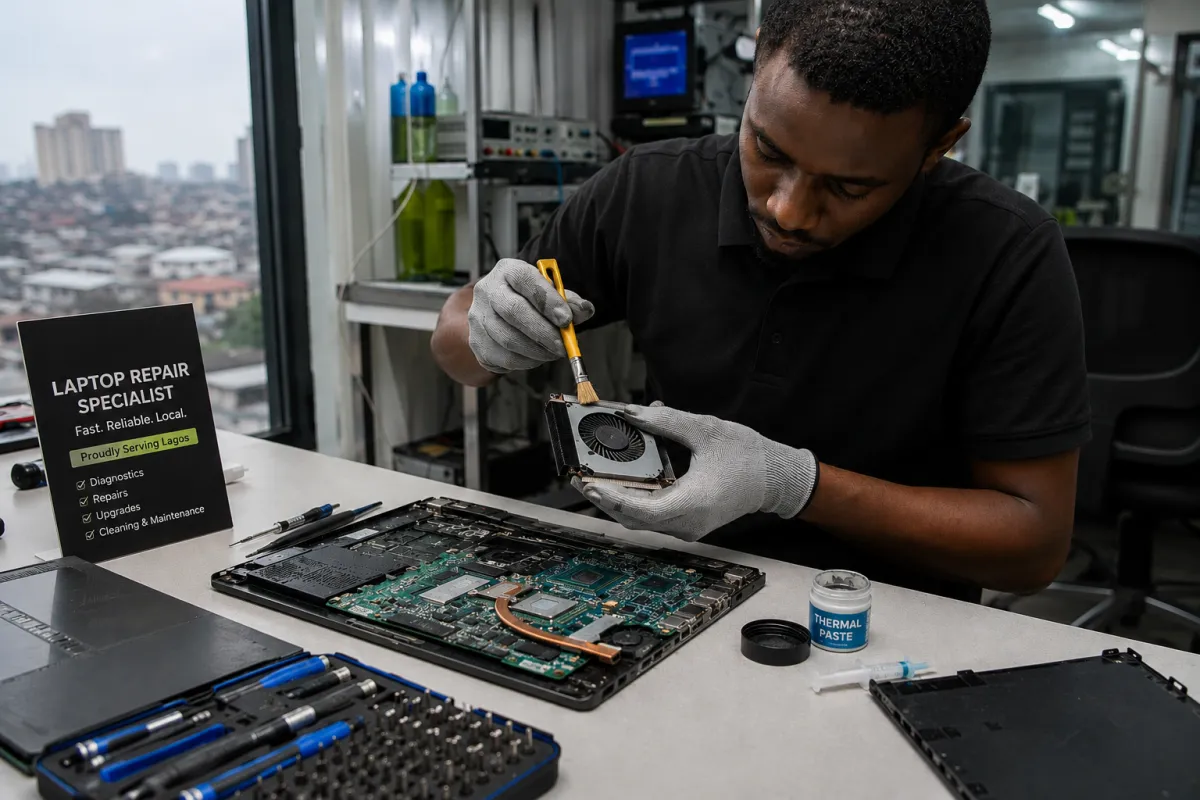 Why the Lagos Heat & Humidity Are Killing Your Laptop (And How to Fix It)